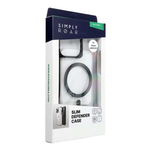 iPhone 16 Pro Max ROAR SLIM DEFENDER puzdro kompatibilné s MagSafe čierne - 2