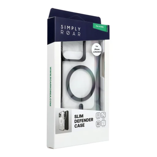 iPhone 15 Pro Max puzdro ROAR SLIM DEFENDER kompatibilné s MagSafe čierne puzdro - 2