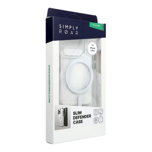 iPhone 15 Pro puzdro ROAR puzdro SLIM DEFENDER kompatibilné s MagSafe priehľadné puzdro - 2