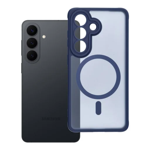 Samsung Galaxy S26 kryt Full Matte Mag Cover kompatibilný s technológiou MagSafe modrý - 4