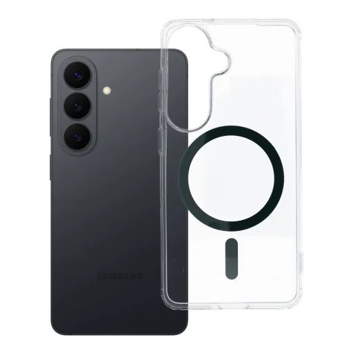 Samsung Galaxy S26 tok sötét Drop Glue Színes Gyűrű Mag Takaró MagSafe kompatibilis sötétzöld tok - 4