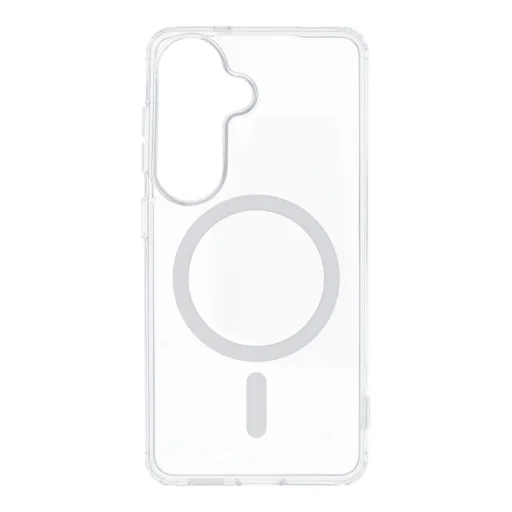 Samsung Galaxy S26 tok Ragasztócsepp Színes Gyűrű Mag Cover, MagSafe kompatibilis fehér tok - 5