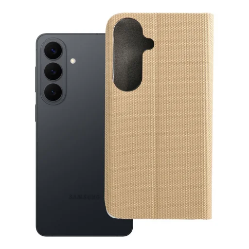 Samsung Galaxy S26 puzdro SENSITIVE knižkové zlaté - 12