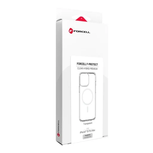 iPhone 15 Pro Max Forcell F-Protect Clear Hybrid Premium puzdro kompatibilné s MagSafe priehľadné - 10