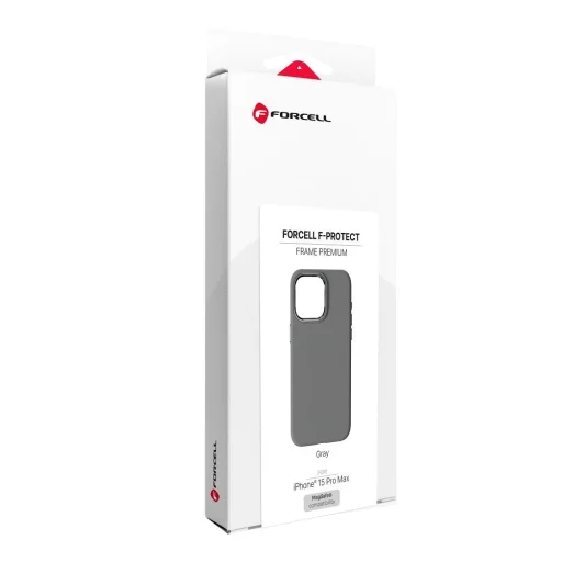 iPhone 15 Pro Max Forcell F-Protect Frame Premium kompatibilné s MagSafe sivé puzdro - 10