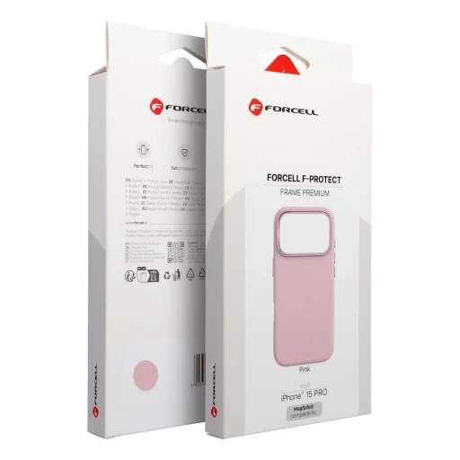 iPhone 15 Pro Forcell F-Protect Frame Premium puzdro kompatibilné s MagSafe ružové - 9