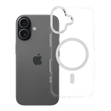 iPhone 17 átlátszó tok FRAME CLEAR HYBRID MAG COVER kompatibilis MagSafe-fel