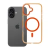 iPhone 17 puzdro FRAME CLEAR HYBRID MAG COVER kompatibilné s MagSafe oranžové thumbnail