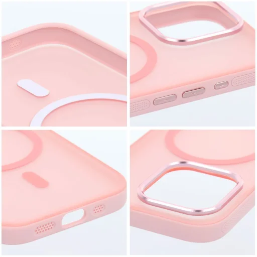 iPhone 16 Pro Flexline Mag Cover puzdro kompatibilné so systémom MagSafe ružové - 5