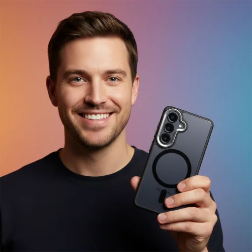 Puzdro pre Samsung Galaxy S26 Plus ROAR MAG BUMPER kompatibilné s MagSafe čierne - 5