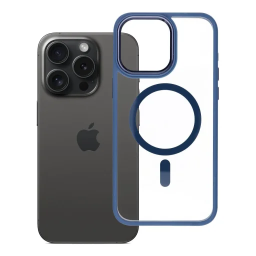 iPhone 15 Pro Max puzdro ROAR MAG BUMPER kompatibilné s MagSafe tmavomodré - 1