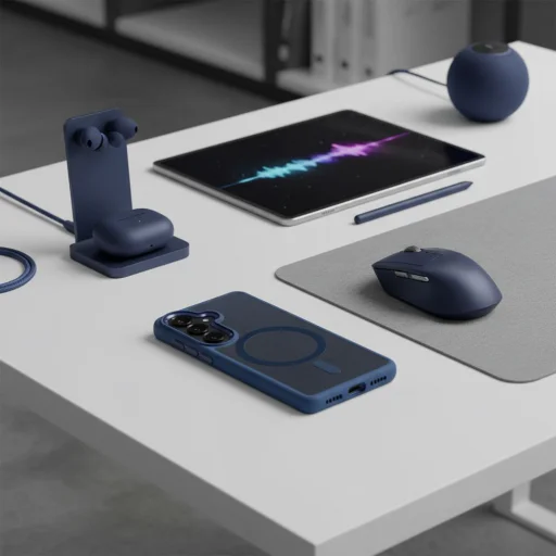 Samsung Galaxy S26 ROAR Magnet Bumper puzdro tmavomodré - 4