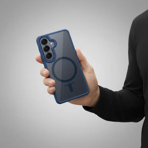 Samsung Galaxy S26 ROAR Magnet Bumper puzdro tmavomodré - 5