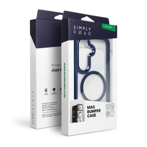Samsung Galaxy S26 ROAR Magnet Bumper puzdro tmavomodré - 7