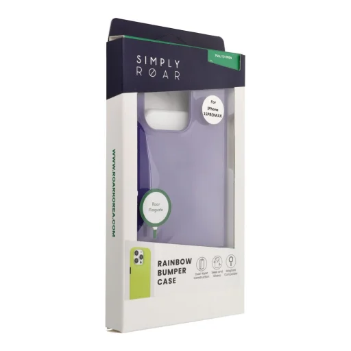 iPhone 15 Pro Max ROAR RAINBOW BUMPER puzdro kompatibilné s MagSafe fialové - 2