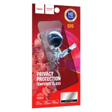 Predné privátne tvrdené sklo Hoco G15 Apple iPhone 14 Plus / iPhone 13 Pro Max, Čierne tvrdené sklo