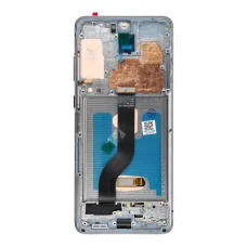 Samsung S20 Plus LCD kijelző Szürke SOFT OLED kerettel