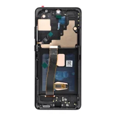Samsung S20 Ultra fekete SOFT OLED kijelző kerettel
