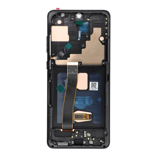 Samsung S20 Ultra fekete SOFT OLED kijelző kerettel - 1