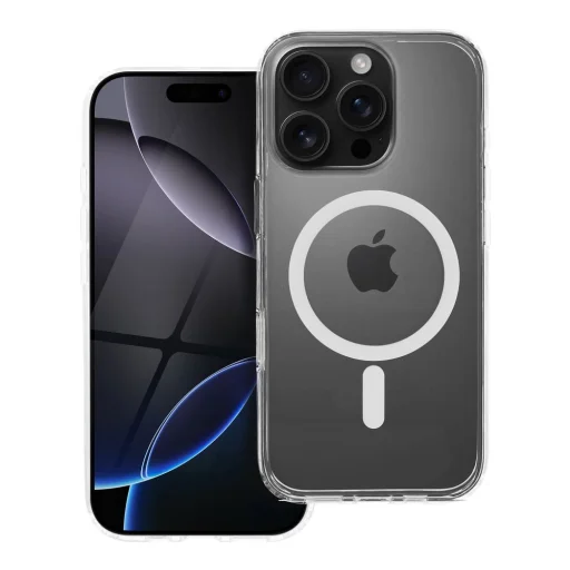 iPhone 16 Pro Forcell F-Protect Clear Hybrid Premium puzdro kompatibilné s MagSafe priehľadné - 1