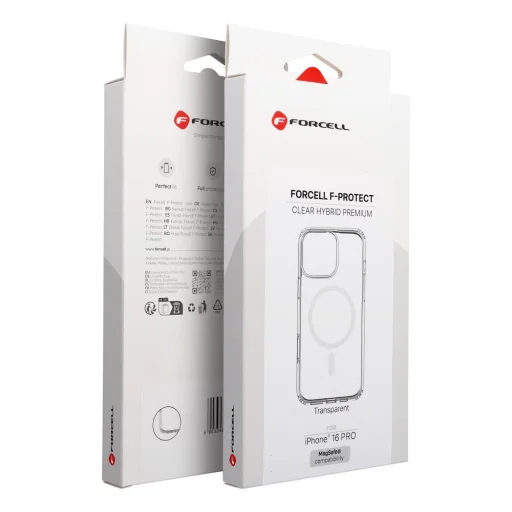 iPhone 16 Pro Forcell F-Protect Clear Hybrid Premium puzdro kompatibilné s MagSafe priehľadné - 10