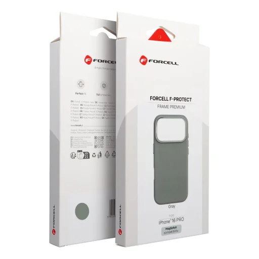 iPhone 16 Pro Forcell F-Protect Frame Premium sivé puzdro kompatibilné s MagSafe - 9