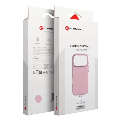 iPhone 16 Forcell F-Protect Frame Premium ružové puzdro kompatibilné s MagSafe - 9