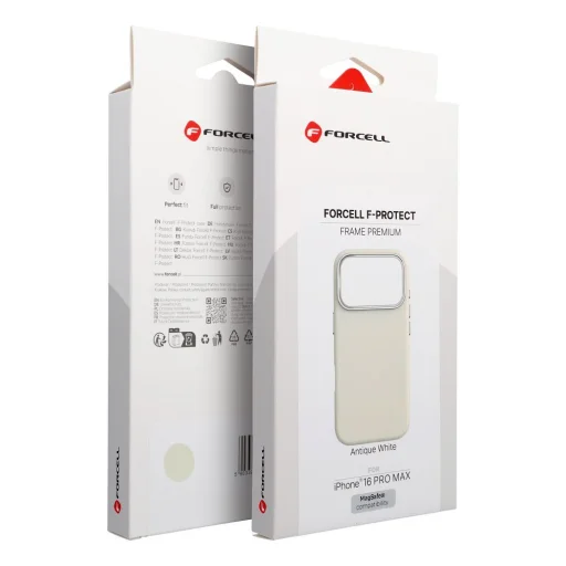 iPhone 16 PRO MAX Forcell F-Protect Frame Premium MagSafe kompatibilný kryt antická biela - 9