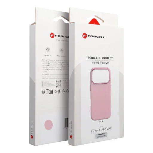 iPhone 16 Pro Max Forcell F-Protect Frame Premium puzdro kompatibilné s MagSafe ružové - 9