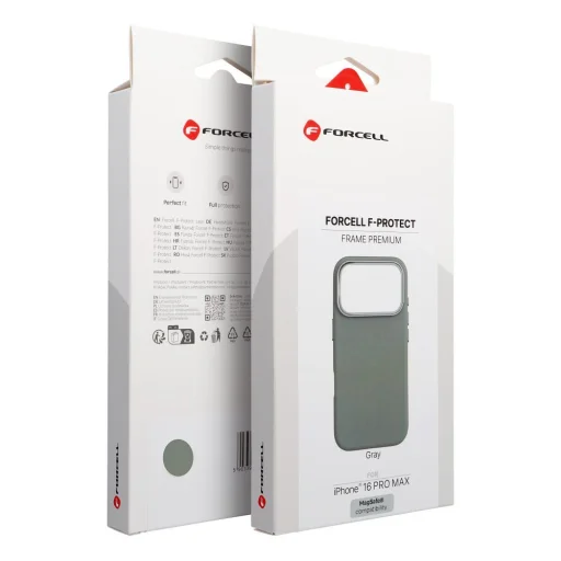 iPhone 16 Pro Max Forcell F-Protect Frame Premium puzdro kompatibilné s MagSafe sivé - 9