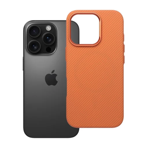 iPhone 16 Pro Kevlar tok, kompatibilis MagSafe-el narancssárga - 8