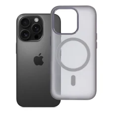 iPhone 16 PRO Flexline Mag puzdro kompatibilné s MagSafe sivé