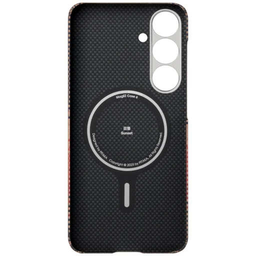 Samsung Galaxy S25 PITAKA Moonrise Tactile Woven MagSafe puzdro západ slnka - 8
