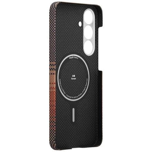 Samsung Galaxy S25 PITAKA Moonrise Tactile Woven MagSafe puzdro západ slnka - 9