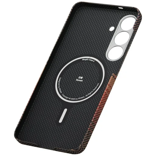 Samsung Galaxy S25 PITAKA Moonrise Tactile Woven MagSafe puzdro západ slnka - 10