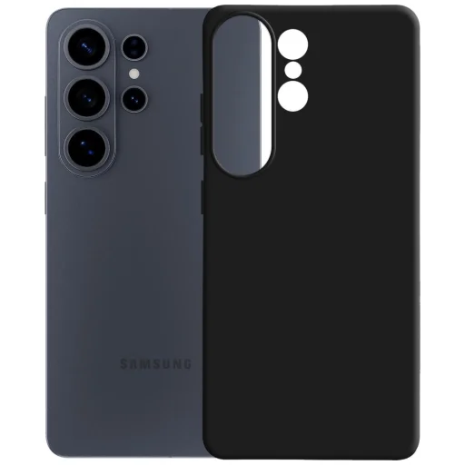 Samsung Galaxy S26 Ultra tok, 3MK Hardy MagSilicone fekete tok - 3
