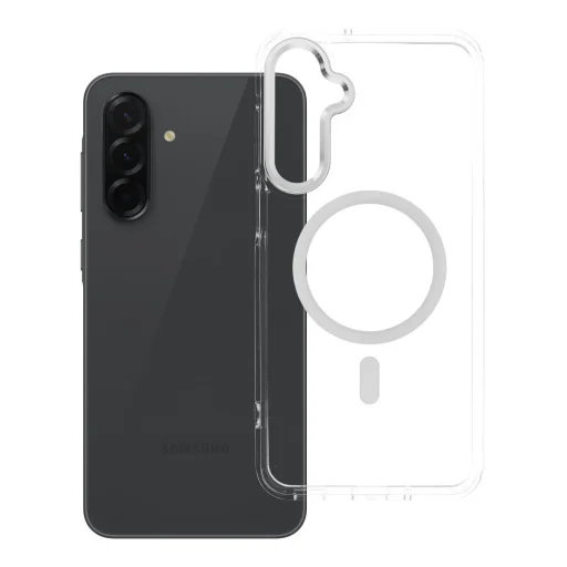 Priehľadný kryt Samsung Galaxy A16 FRAME CLEAR HYBRID MAG COVER - 1