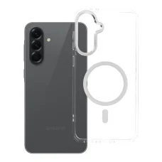 Samsung Galaxy A56 puzdro FRAME CLEAR HYBRID MAG COVER kompatibilné s MagSafe, priehľadné