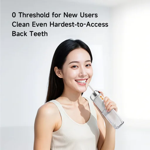 Deerma - Ústna sprcha (CY01) - s 3 režimami čistenia, odnímateľná nádržka, 240ml, 140PSI, USB-C, IPX7 - biela - 7