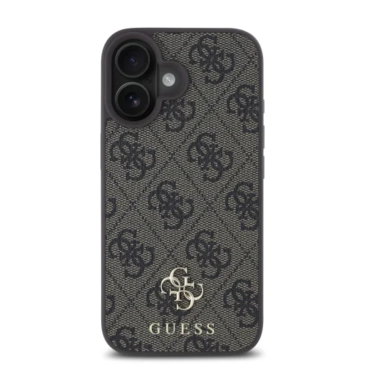 Guess PU 4G Small Metal Logo MagSafe tok iPhone 16 Plus-hoz barna - 3