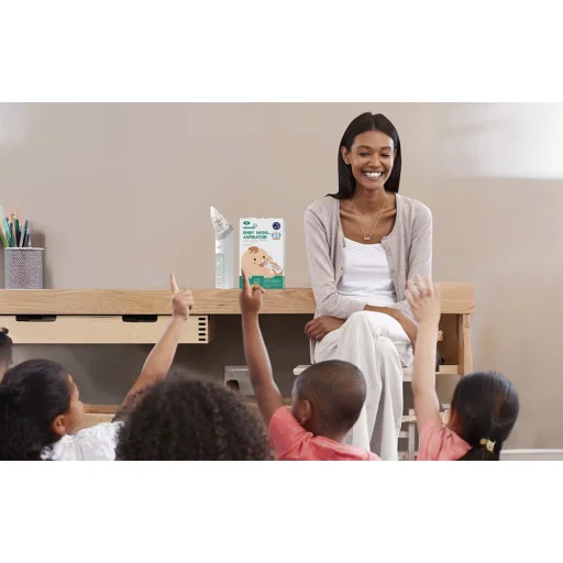 Grownsy nosová odsávačka s 3 silikónovými nadstavcami (sivá) - 7