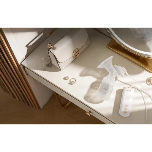 Grownsy odsávačka mlieka ružová (EBP08) - 2