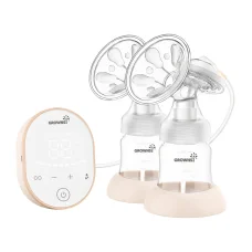 Dvojitá odsávačka mlieka Grownsy ružová (EBP02)