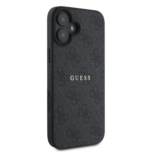Guess PU 4G Classic Logo MagSafe tok iPhone 16 Plus-hoz fekete tok - 4