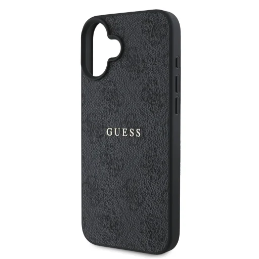 Guess PU 4G Classic Logo MagSafe tok iPhone 16 Plus-hoz fekete tok - 5