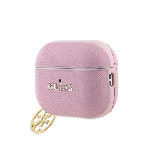 Guess Saffiano 4G Charm puzdro pre AirPods Pro 2 ružové - 2