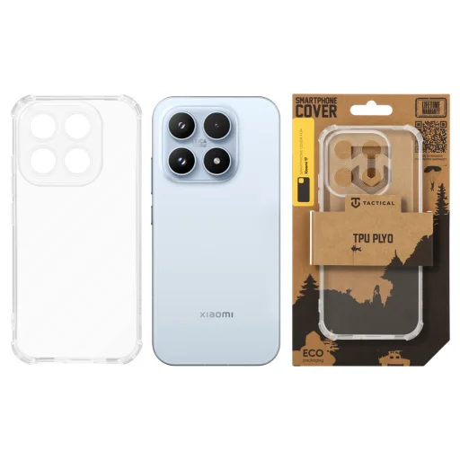Tactical TPU Plyo puzdro Xiaomi 17 Transparent - 3