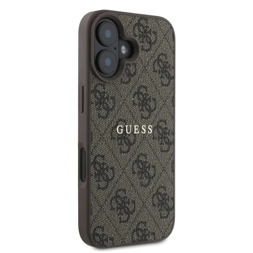 Guess PU 4G Classic Logo MagSafe puzdro iPhone 16 Plus hnedé puzdro - 4