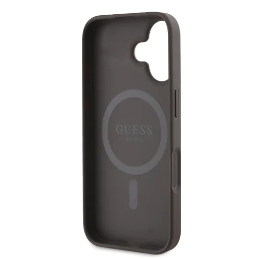 Guess PU 4G Classic Logo MagSafe puzdro iPhone 16 Plus hnedé puzdro - 6