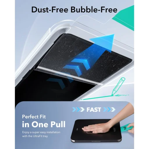 Apple iPad Air 10.9” 2020-2026 ESR Paper Feel ochranné sklo - 4